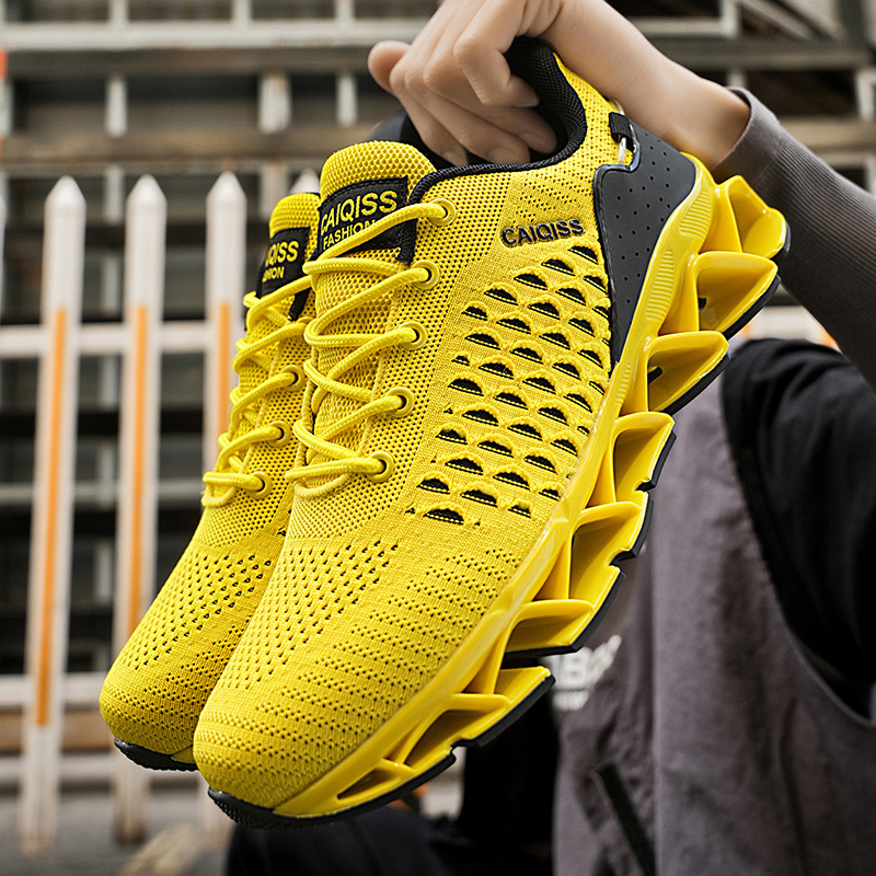 Shock Absorbing Gym Trainers - Baskets décontractées pour hommes, chaussures de