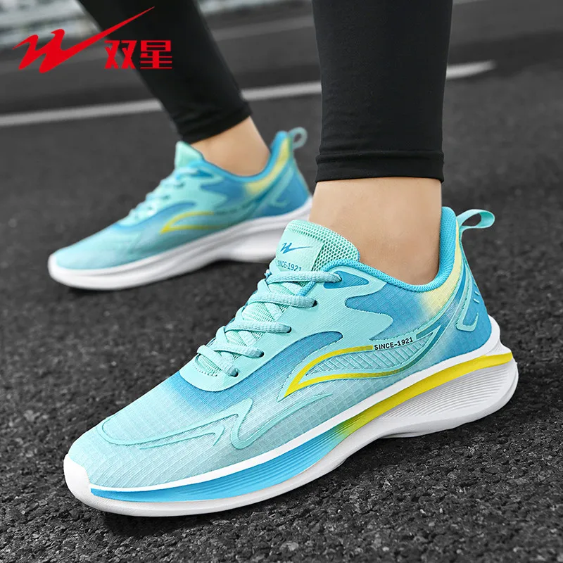 Shock Absorbing Gym Trainers - Baskets décontractées à lacets pour l'extérieur,
