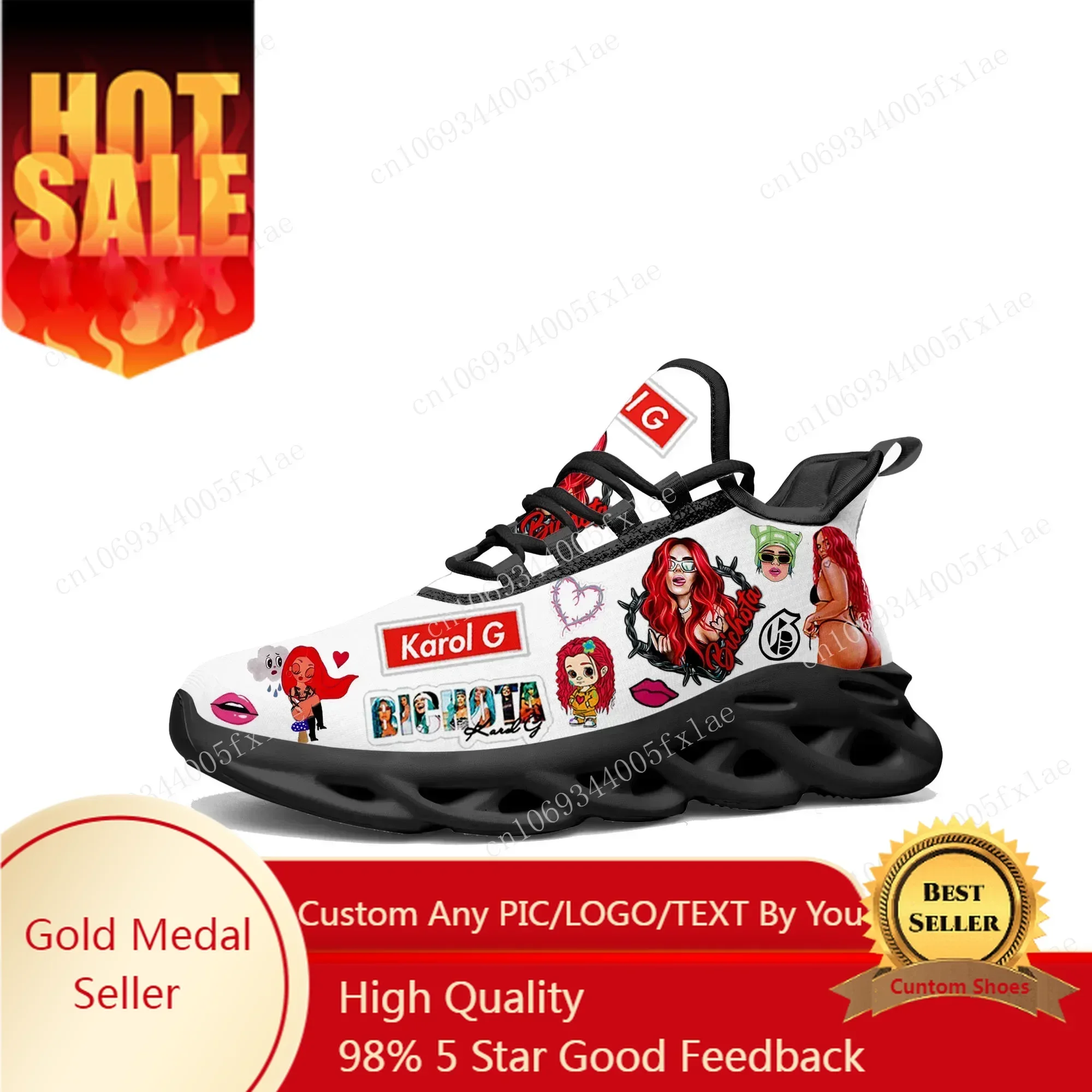 Running Shoes - Baskets plates Karol G Bichota pour