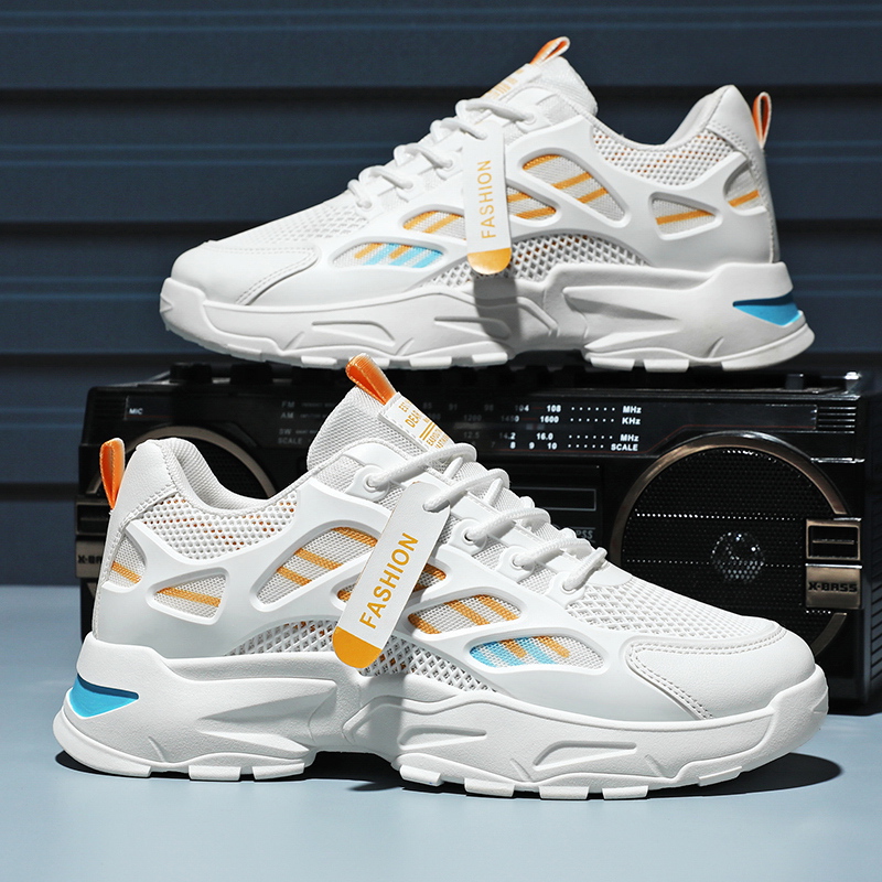 Shock Absorbing Gym Trainers - Baskets décontractées à lacets pour l'extérieur,