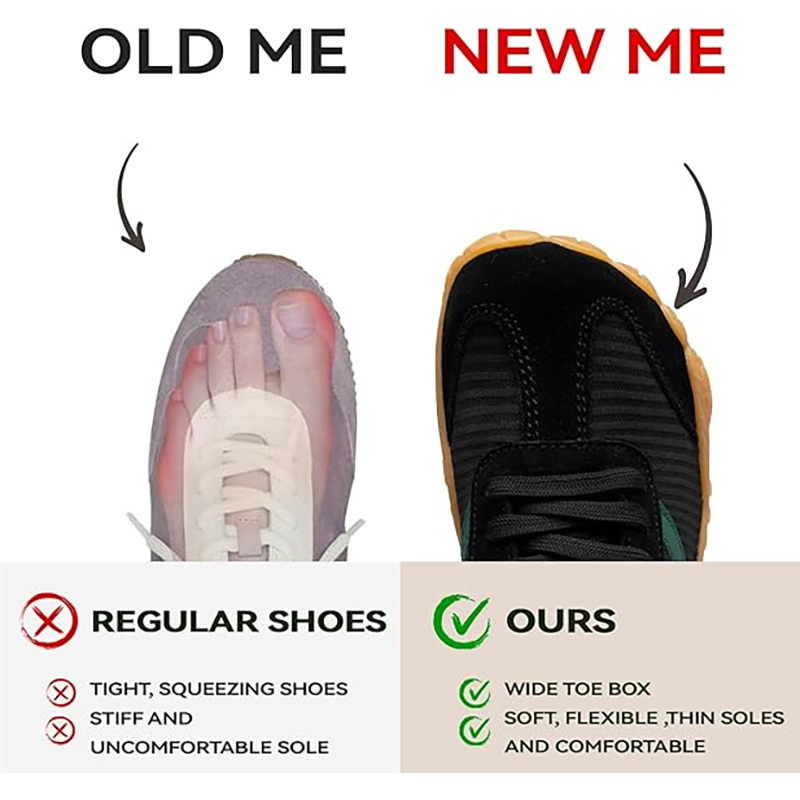 Chaussures de randonnée pieds  - Wide Toe Box Running Sneakers avis et prix