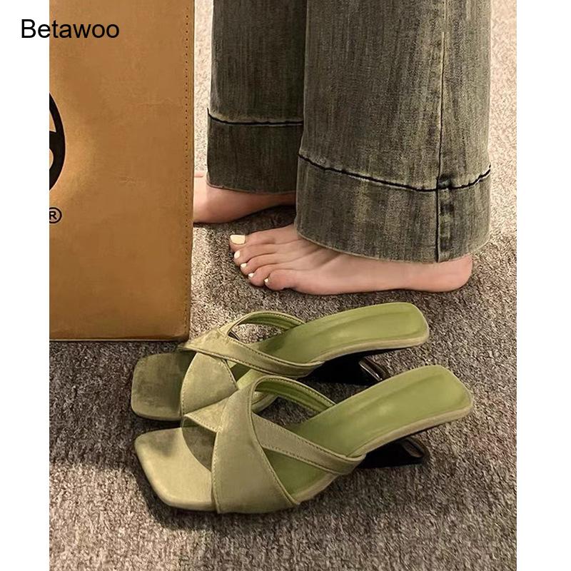 Sandales mules à talon carré c - Sandals avis et prix