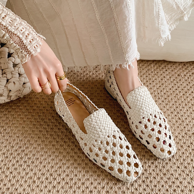 Sandales tressées en cuir véri - Sandals avis et prix