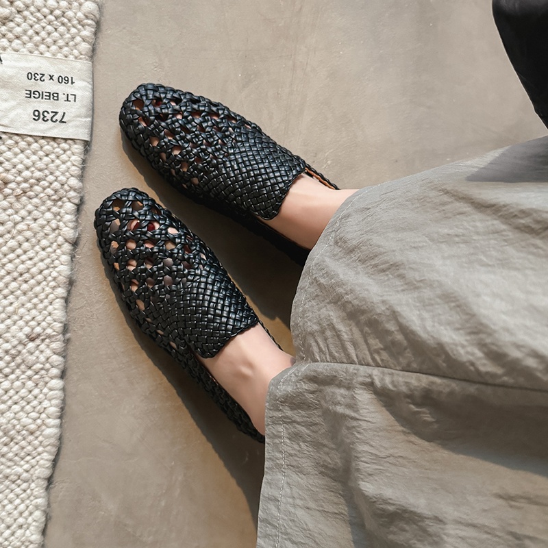 Sandales tressées en cuir véri - Sandals avis et prix
